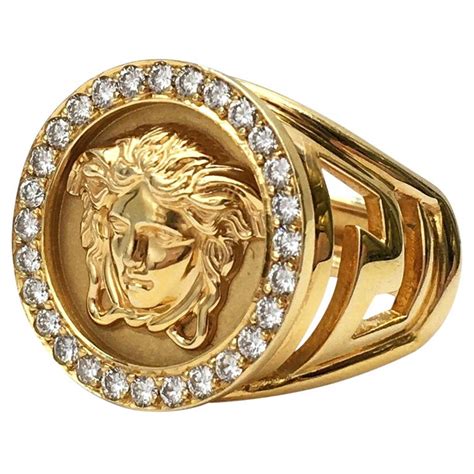 is versace rings real gold|versace ring size chart.